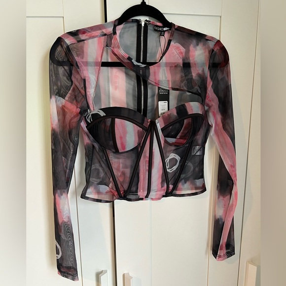 Mesh Corset Top - Picture 3 of 5